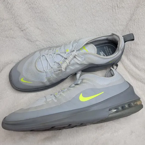 NIKE Air Max AXIS Pure Platinum Grey/Neon-Volt/Cool Grey AA2146-010✨️Mens 13