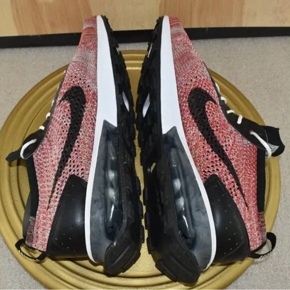 Nike Air Max Flyknit Racer Men's Shoes Size 10.5 Next Nature Red Black White