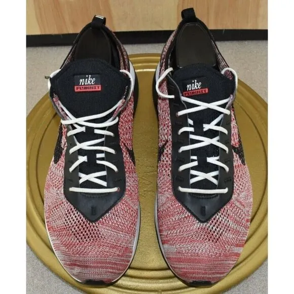 Nike Air Max Flyknit Racer Men's Shoes Size 10.5 Next Nature Red Black White