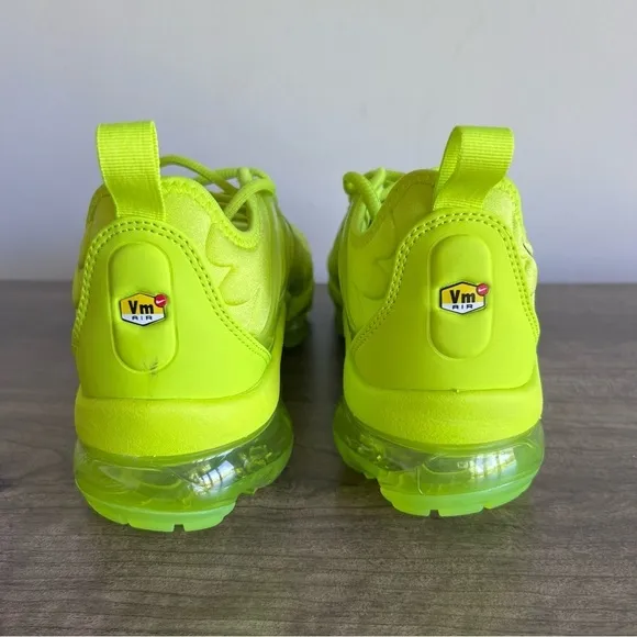 Nike Air VaporMax Plus Tennis Ball Yellow Women's Shoe Size 7.5