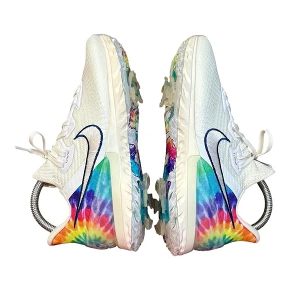 Nike Air Zoom Infinity Tour Peace Love Golf Shoes White Women Size 8 Men 6.5
