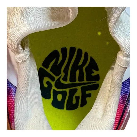 Nike Air Zoom Infinity Tour Peace Love Golf Shoes White Women Size 8 Men 6.5