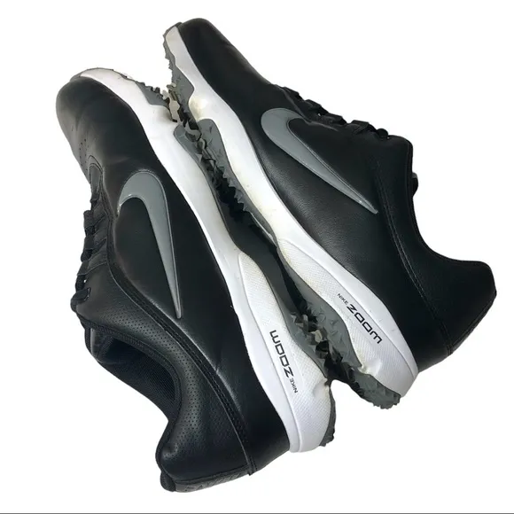 NIKE Air Zoom Rival Style 878957 Golf Shoes Blk/Gray Sz 9