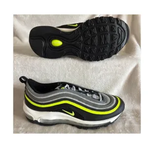 Nike Airmax 97 (GS) Platinum Black Volt 921522-030 Running Shoes