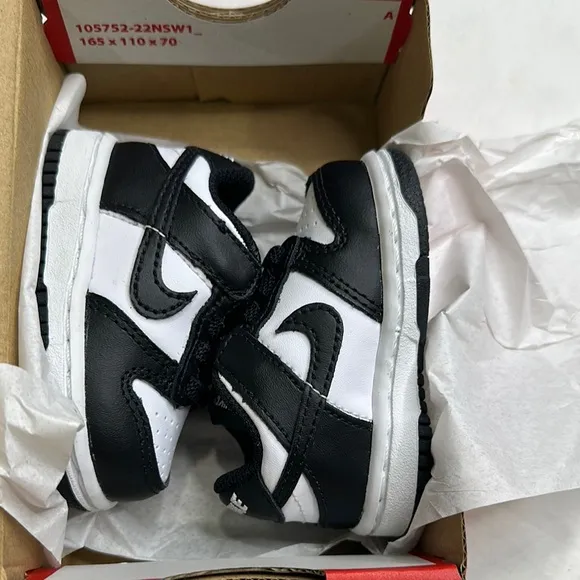 Nike Black and White Panda Toddler sneakers size 2c