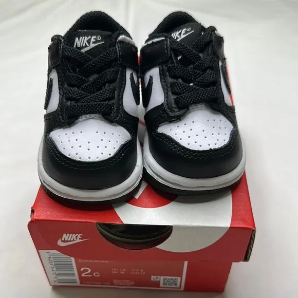 Nike Black and White Panda Toddler sneakers size 2c