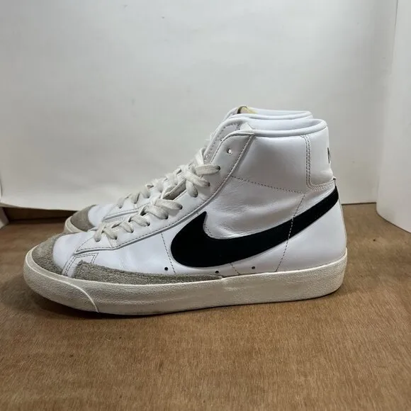 Nike Blazer Mid 77 Men Size 11.5 Vintage Athletic White Shoe Sneaker BQ6806-100