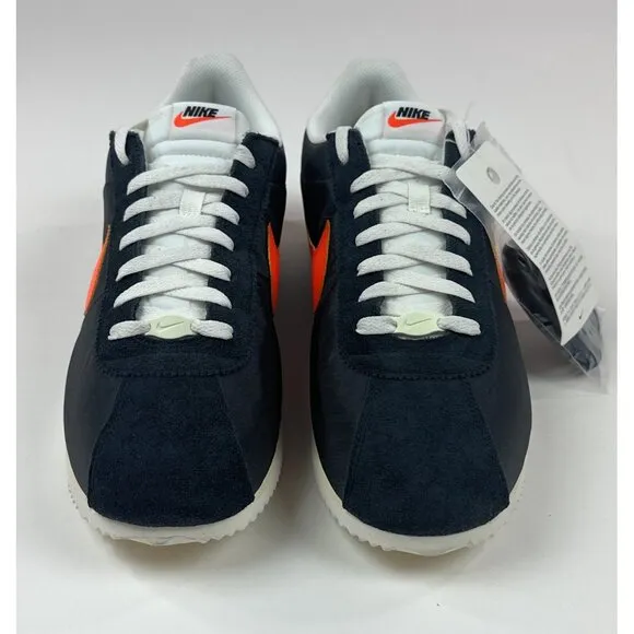 Nike Cortez TXT Mens Black Safety Orange Athletic Shoes Sneakers HF0263-003