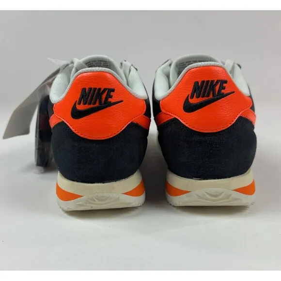 Nike Cortez TXT Mens Black Safety Orange Athletic Shoes Sneakers HF0263-003