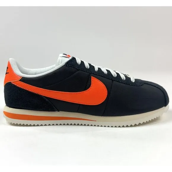 Nike Cortez TXT Mens Black Safety Orange Athletic Shoes Sneakers HF0263-003