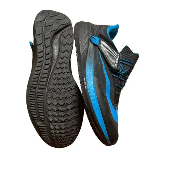Nike FlyEase Bryton V2 Black &amp; Blue Athletic Shoes Size 14 Lightweight &amp; Comfort