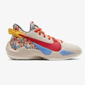 NIKE FREAK 2 MVP ALPHABET Sneakers air zoom shoes white orange YOUTH 5