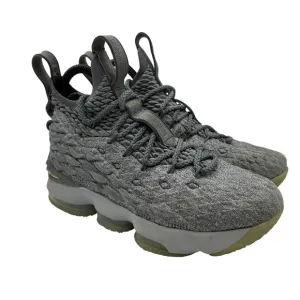 Nike LeBron 15 Shoes Unisex Sz 4Y Gray 922811-005 Basketball Flyknit 2017