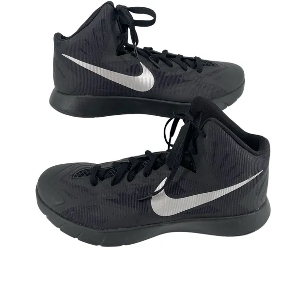 Nike Lunar Hyperquickness Basketball Shoes Men’s 9.5 Black Lightweight High Top