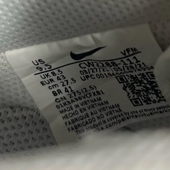 Nike Men’s Air Force 1 Custom “Bandana Drip” Shoes Size 9.5