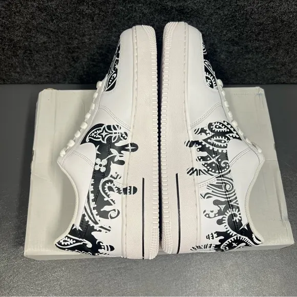 Nike Men’s Air Force 1 Custom “Bandana Drip” Shoes Size 9.5