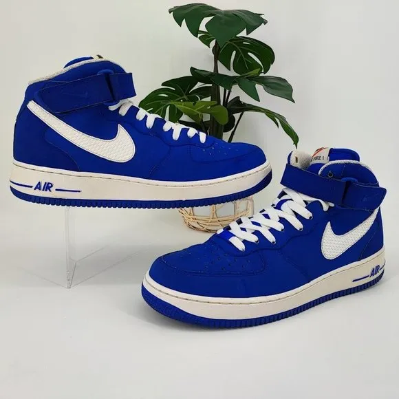 Nike Men’s Air Force 1 Mid  '07 315123-405 Royal Blue Shoes Size 11