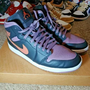 Nike Mens Air Jordan 1 Mid SE FB9911-008 Black Basketball Shoes Sneakers Sz 13