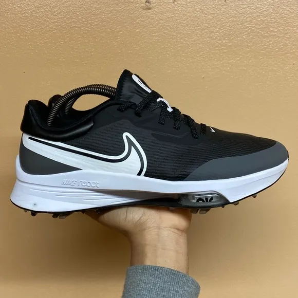 Nike React Air Zoom Infinity Tour NEXT% Spikeless Golf Shoes “Black Gray White”