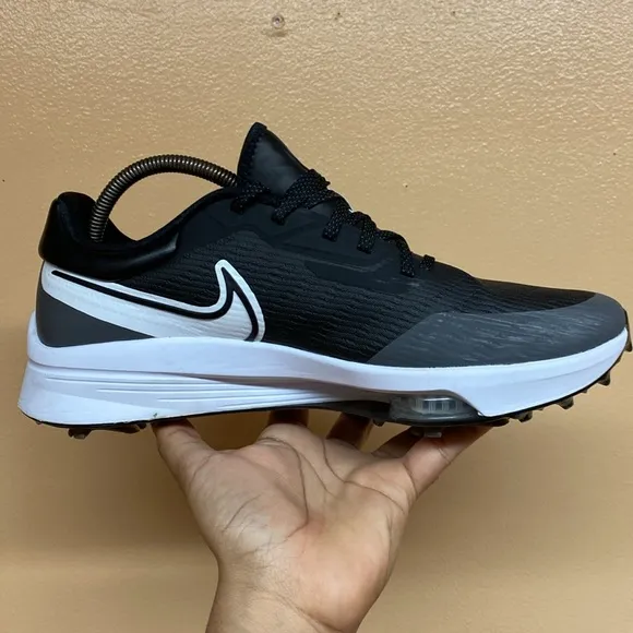 Nike React Air Zoom Infinity Tour NEXT% Spikeless Golf Shoes “Black Gray White”