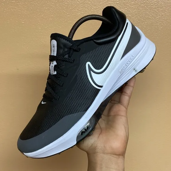 Nike React Air Zoom Infinity Tour NEXT% Spikeless Golf Shoes “Black Gray White”