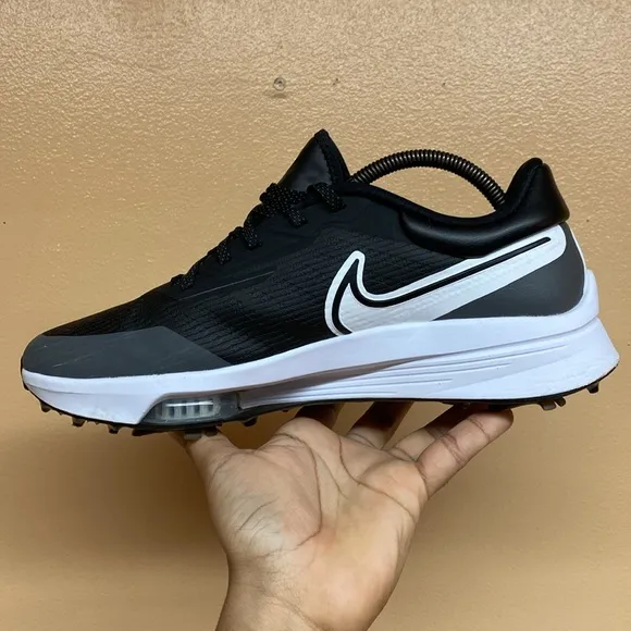 Nike React Air Zoom Infinity Tour NEXT% Spikeless Golf Shoes “Black Gray White”