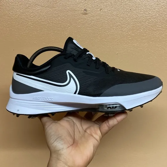Nike React Air Zoom Infinity Tour NEXT% Spikeless Golf Shoes “Black Gray White”