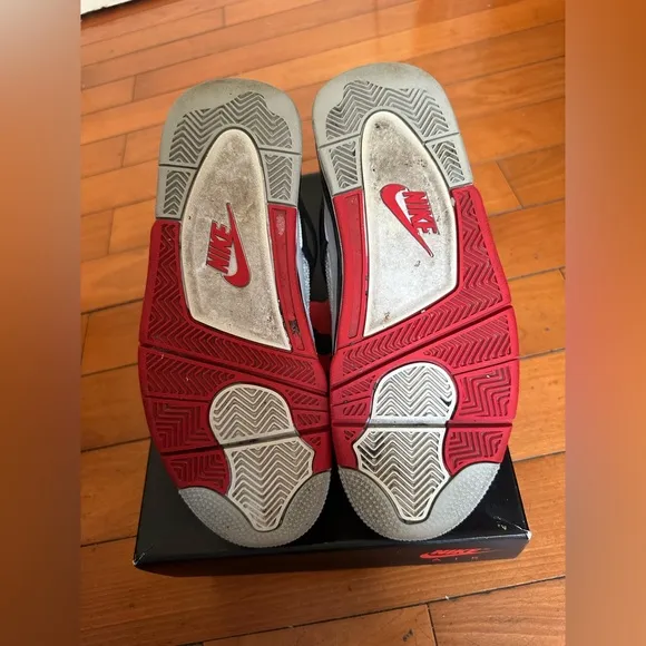 Nike Red and White Sneakers with Iconic Design