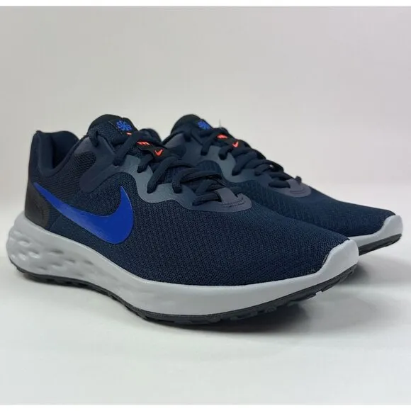 Nike Revolution 6 Next Nature Obsidian Black Royal Blue Running Shoes DC3728-400
