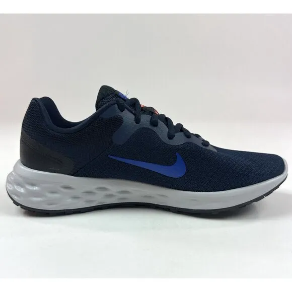 Nike Revolution 6 Next Nature Obsidian Black Royal Blue Running Shoes DC3728-400