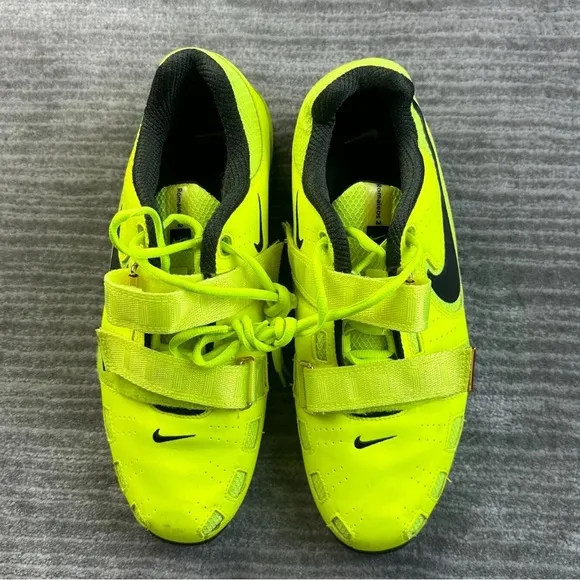 Nike Romaleos 2 Olympic Weightlifting Training CrossFit Shoes Volt Yellow 10.5 🔥