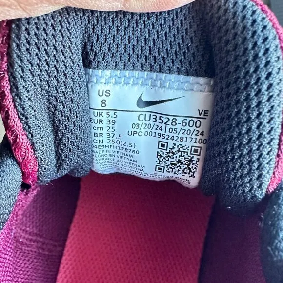 ⭐Nike Run Swift 2 Running Women Athletic Shoes Sneaker Burgundy Pink CU3528-600
