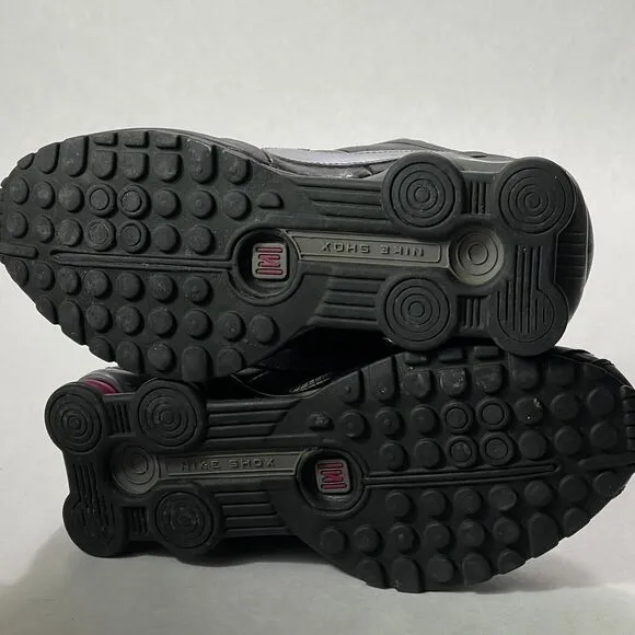 Nike Shoes Womens Size 6 Shox Classic II 343907-010 Leather Black Pink