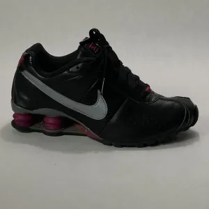 Nike Shoes Womens Size 6 Shox Classic II 343907-010 Leather Black Pink