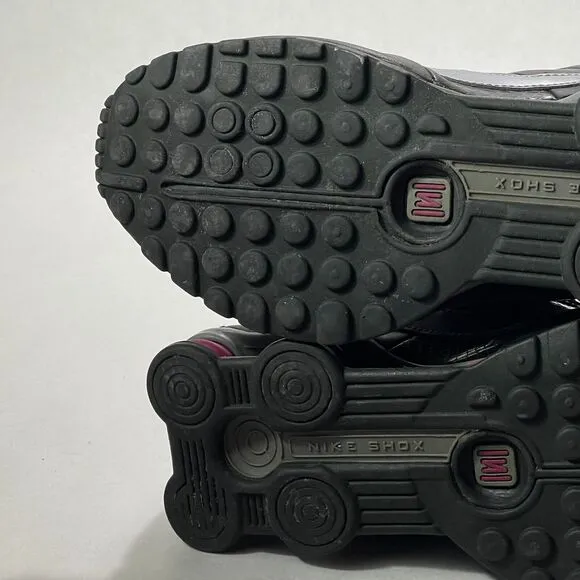 Nike Shoes Womens Size 6 Shox Classic II 343907-010 Leather Black Pink