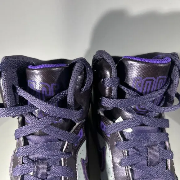 Nike Son Of Force Womens Size 8 Basketball Shoes Sneaker Air Purple Gray Mid Top
