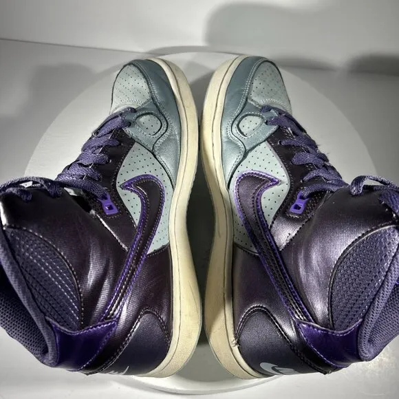 Nike Son Of Force Womens Size 8 Basketball Shoes Sneaker Air Purple Gray Mid Top