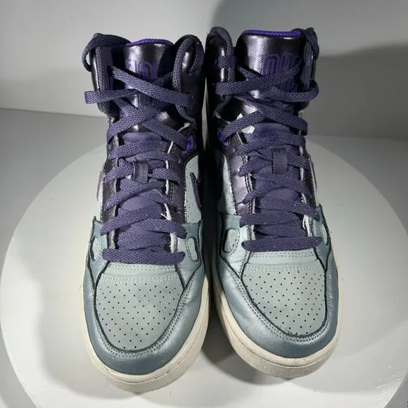 Nike Son Of Force Womens Size 8 Basketball Shoes Sneaker Air Purple Gray Mid Top