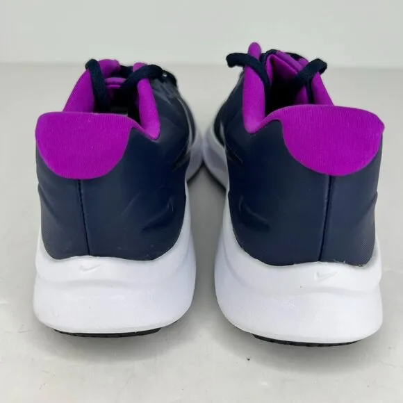 Nike Star Runner Kids DA2776-404 Navy Blue Purple Lace Up Size 4Y Athletic Shoes