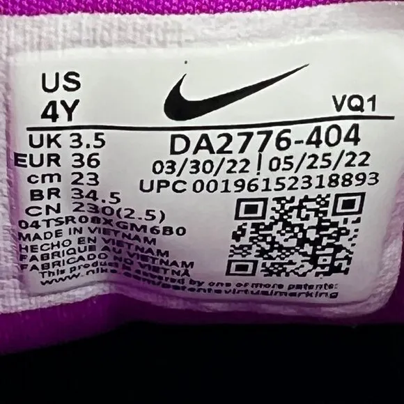 Nike Star Runner Kids DA2776-404 Navy Blue Purple Lace Up Size 4Y Athletic Shoes