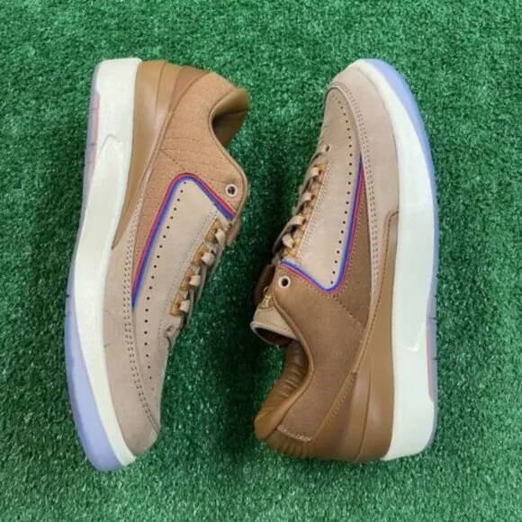 Nike Two 18 x Air Jordan 2 Retro Low Mens Shoes Brown DV7129-222 NEW* Size 7.5