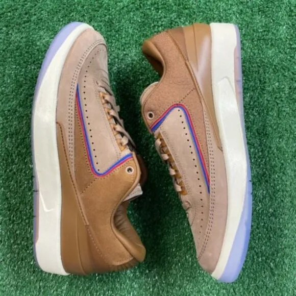 Nike Two 18 x Air Jordan 2 Retro Low Mens Shoes Brown DV7129-222 NEW* Size 7.5
