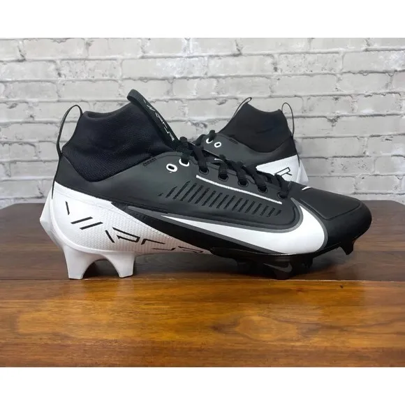 Nike Vapor Edge Pro 360 2 Men's Football Cleats DA5456-001 Black White SIZE 7