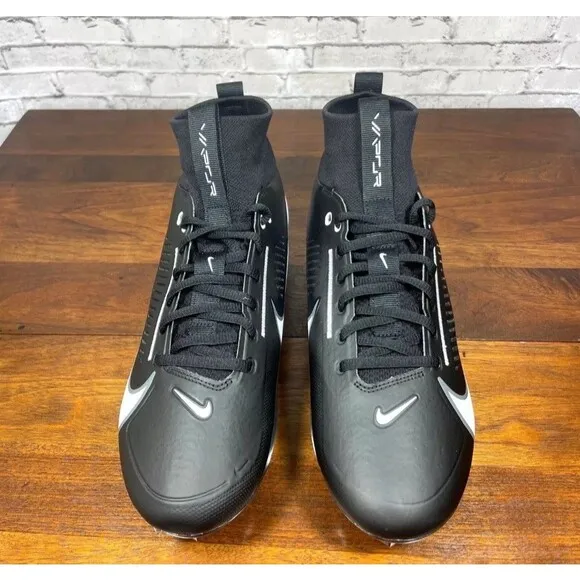 Nike Vapor Edge Pro 360 2 Men's Football Cleats DA5456-001 Black White SIZE 7