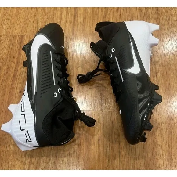 Nike Vapor Edge Pro 360 2 Men's Football Cleats DA5456-001 Black White SIZE 7