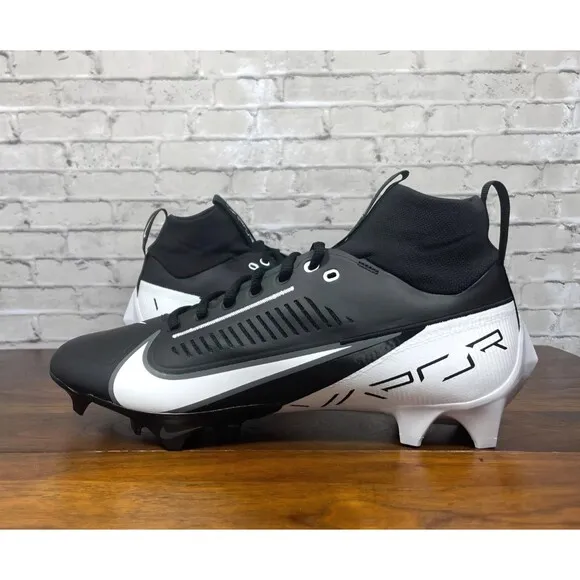 Nike Vapor Edge Pro 360 2 Men's Football Cleats DA5456-001 Black White SIZE 7