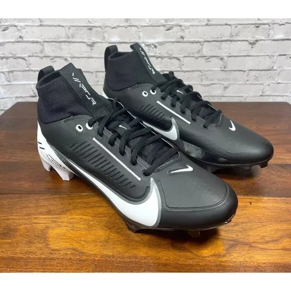 Nike Vapor Edge Pro 360 2 Men's Football Cleats DA5456-001 Black White SIZE 7