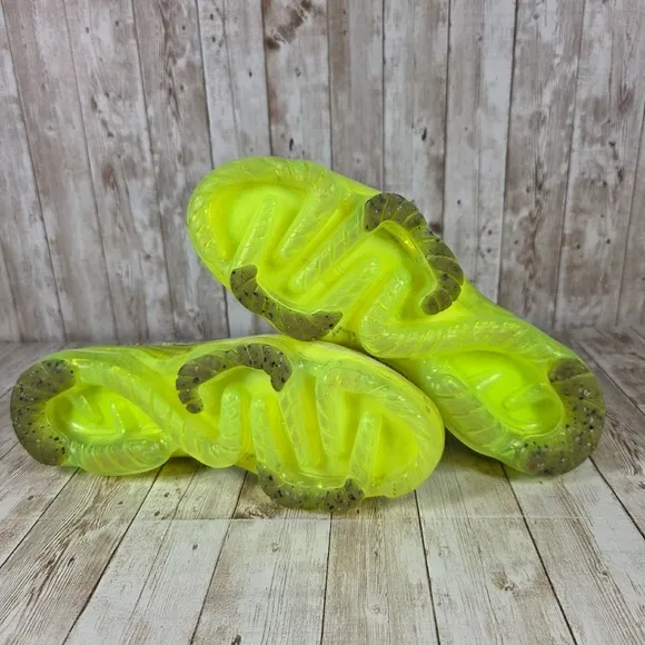 Nike VaporMax Flyknit Running Shoes Neon Green Sneakers FD0761-700 Size 9