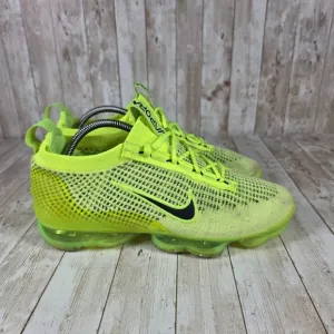 Nike VaporMax Flyknit Running Shoes Neon Green Sneakers FD0761-700 Size 9