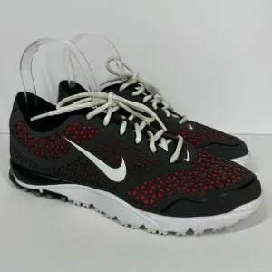 Nike Women’s Air Rate Golf Shoes Black White Lightweight Laser Cut Spike Free 7